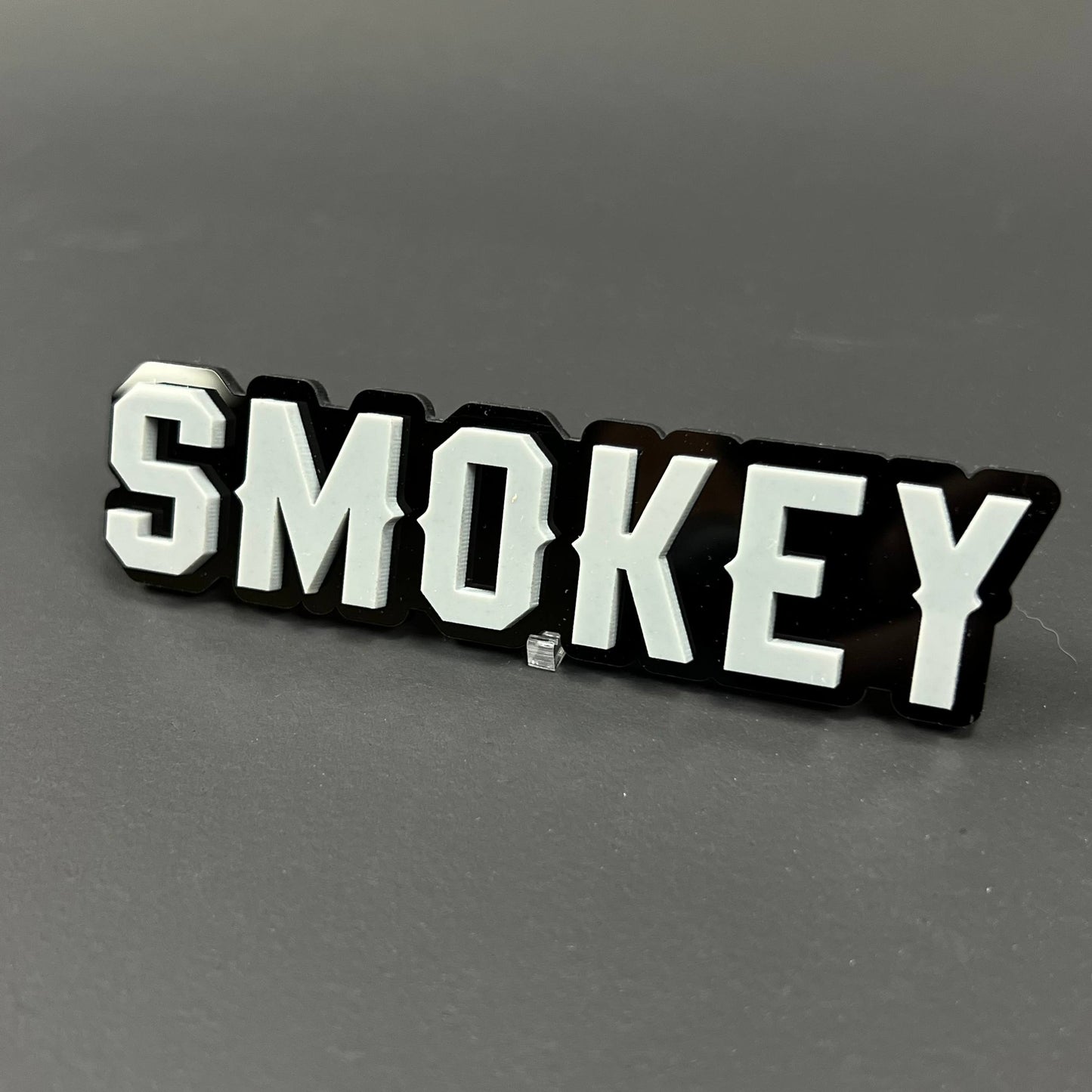 1PC SMOKEY 3D Acrylic Badge - Car Truck Emblem Fender Tailgate Trunk Sticker