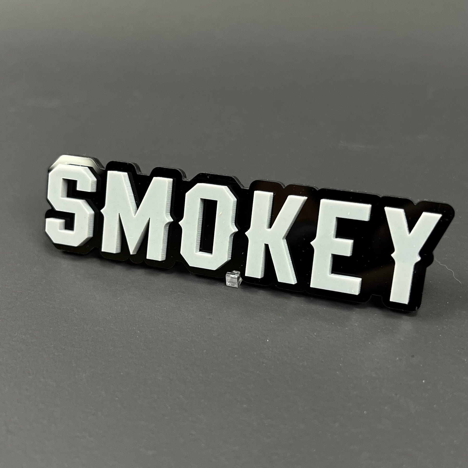 1PC SMOKEY 3D Acrylic Badge - Car Truck Emblem Fender Tailgate Trunk Sticker