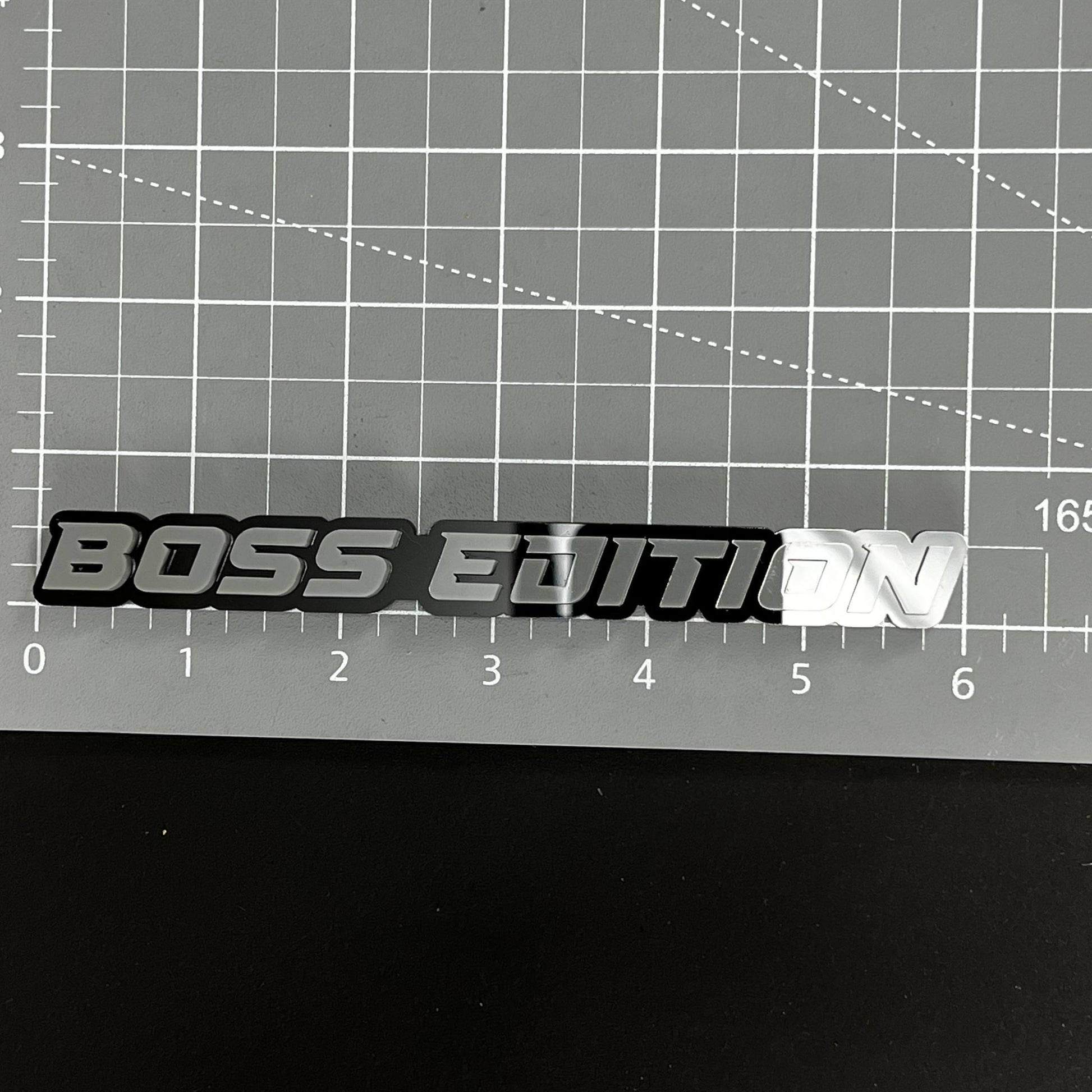 1PC BOSS EDITION 3D Acrylic Badge - Car Truck Emblem Fender Sticker