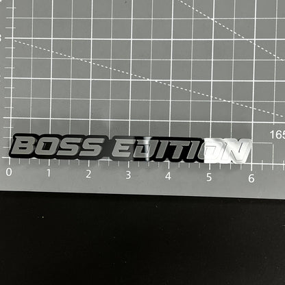 1PC BOSS EDITION 3D Acrylic Badge - Car Truck Emblem Fender Sticker