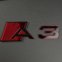 Audi RS S Mirror Acrylic Emblem – Custom Color Badge