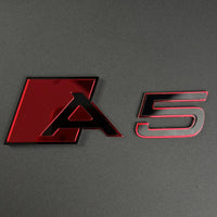 Audi RS S Mirror Acrylic Emblem – Custom Color Badge