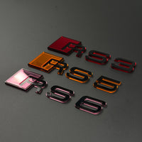 Audi RS S Mirror Acrylic Emblem – Custom Color Badge