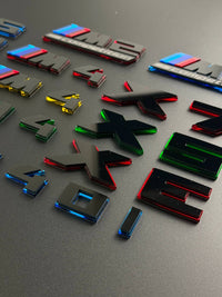 BMW M Mirror Acrylic Emblem – Custom Color Badge