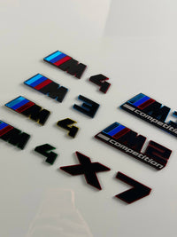 BMW M Mirror Acrylic Emblem – Custom Color Badge