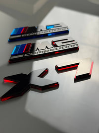 BMW M Mirror Acrylic Emblem – Custom Color Badge