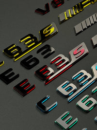 Mercedes AMG Mirror Acrylic Emblem – Custom Color Badge