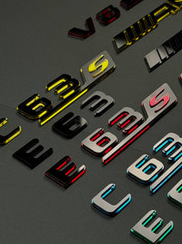 Mercedes AMG Mirror Acrylic Emblem – Custom Color Badge