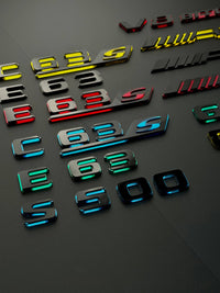 Mercedes AMG Mirror Acrylic Emblem – Custom Color Badge